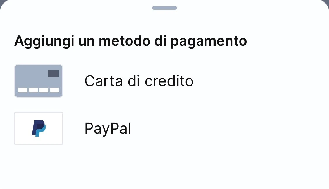 Dettaglio Metodi Di Pagamento